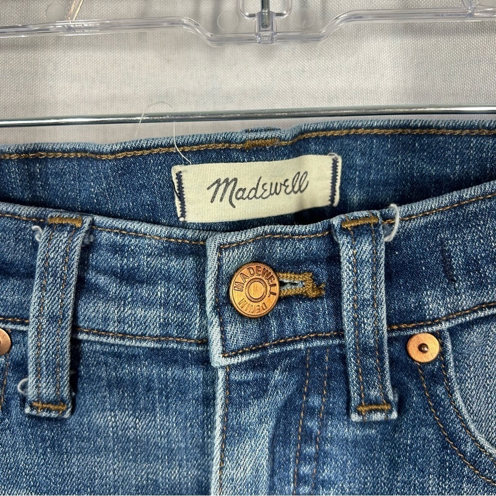 Madewell | 9” High Rise Skinny Crop Jeans Raw Hem Women’s Size 27 - Picture 9 of 17